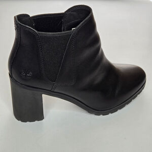 Timberland Allington Women’s Chelsea Black Leather Ankle Boots Sz 9
